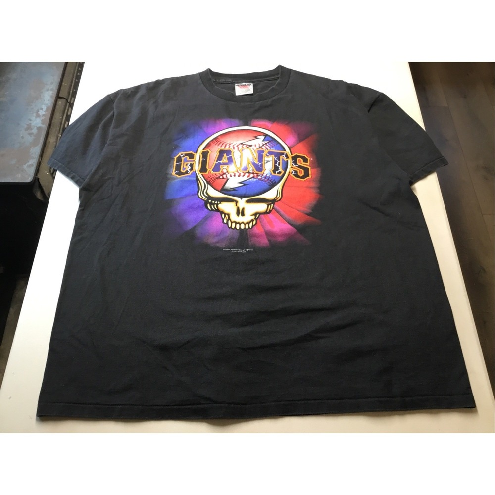 Vintage 1997 Grateful Dead San Francisco Giants T-Shirt Size XXL Oneita Power T